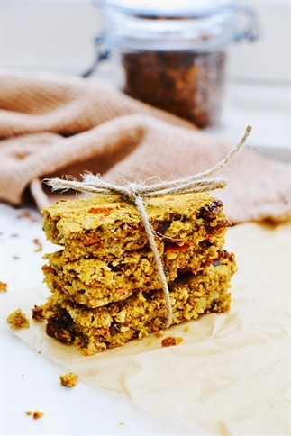 Pompoen en pindakaas granola bars