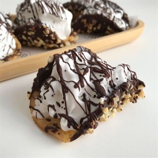 Vegan chocolade taco's met ijs