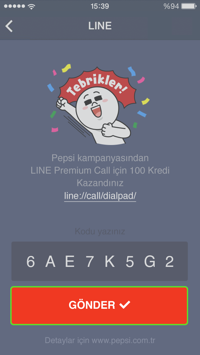 Line Premium Call