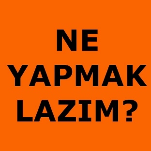 Ne Yapmak Lazım?