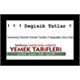 Değişik Tatlar